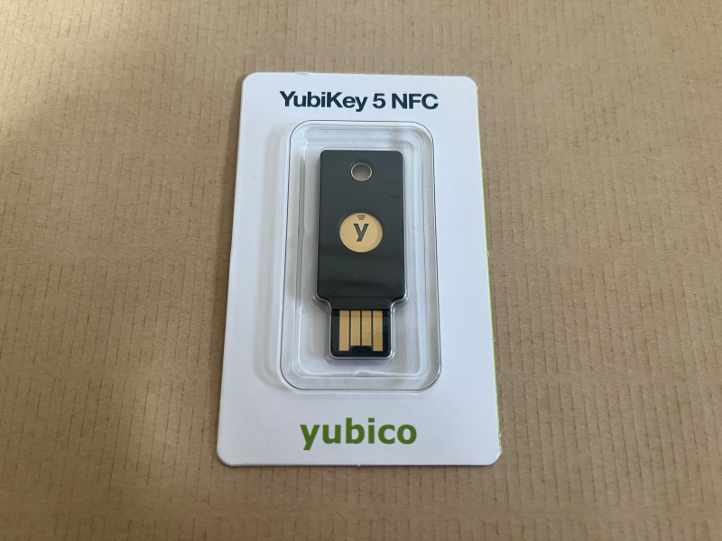 Yubikey 5 NFC 使い方
