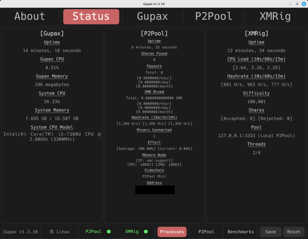 暗号通貨Moneroが欲しいからGupaxを使ってXMRを稼ぎたいです | 真良ブログ